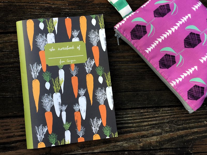 Carrot notebook squares - Notebooks & Journals - Paper Orange