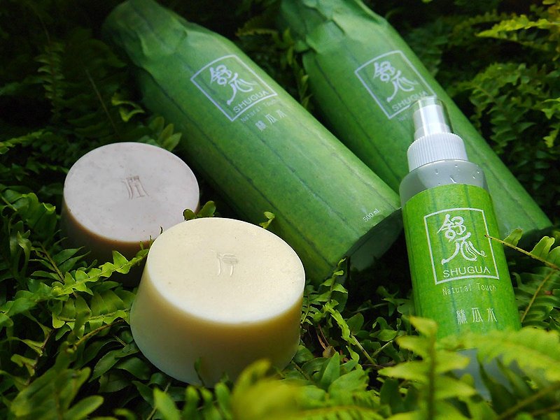 100% pure natural loofah water 1100ml + net, gourd water fountain Soap - อื่นๆ - พืช/ดอกไม้ สีเขียว