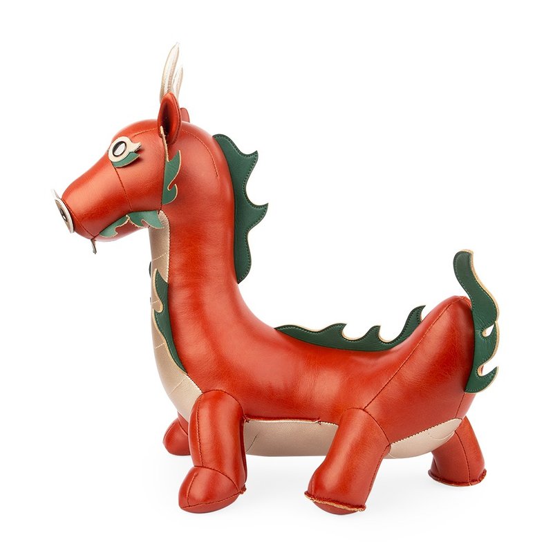 Zuny - Dragon - Doorstop - Items for Display - Faux Leather Multicolor