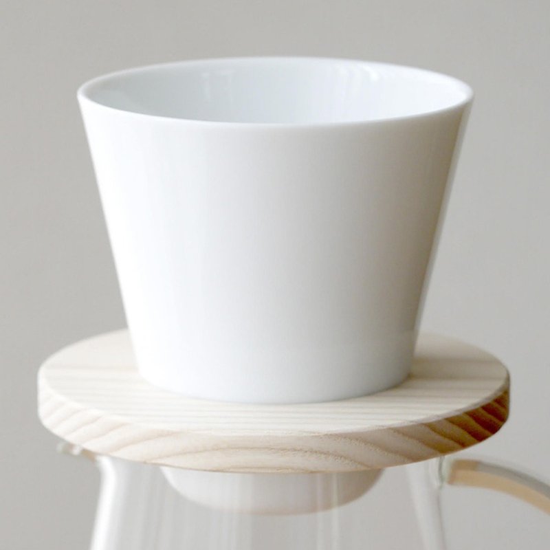 トーチドーナツフィルターカップホワイト - コーヒードリッパー - 陶器 ホワイト