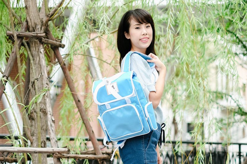 MINI BACKPACK / SKY BLUE - 後背包/背包/書包 - 防水材質 多色