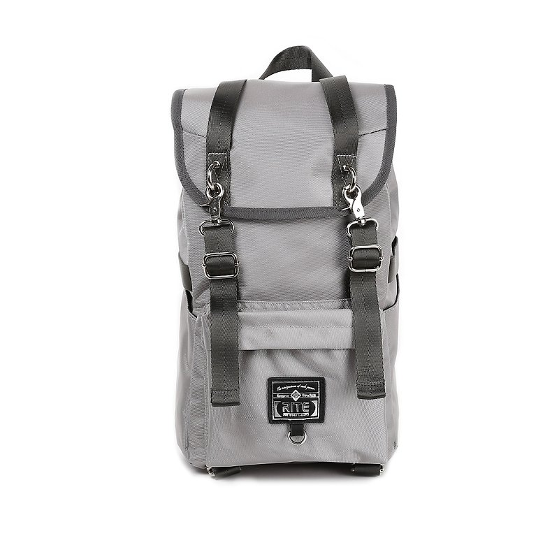 2016RITE 軍袋包(M)║尼龍灰║ - 後背包/書包 - 防水材質 灰色