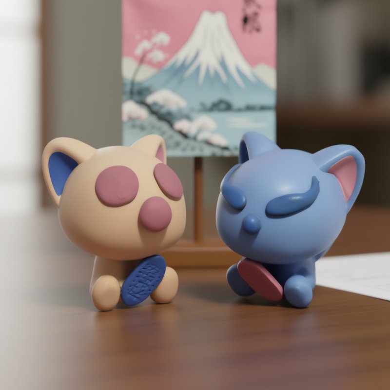 [ENGI CAT] Wish Ornament 0814-0820 - ของวางตกแต่ง - วัสดุอีโค สึชมพู