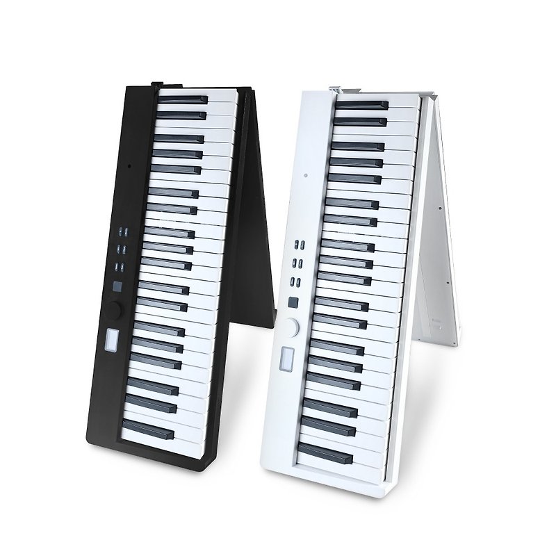 【KONIX】88鍵盤 折りたたみ電子ピアノ Midistorm2023 折りたたみ収納 電子ピアノ - ギター・楽器 - プラスチック ホワイト
