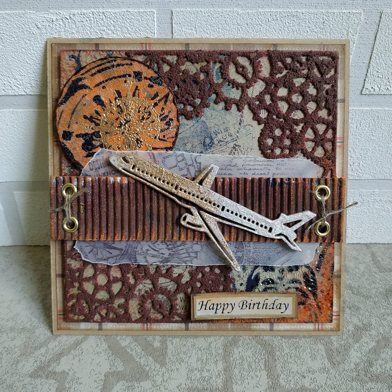 Birthday cards for man. Happy birthday card - 卡片/明信片 - 紙 多色