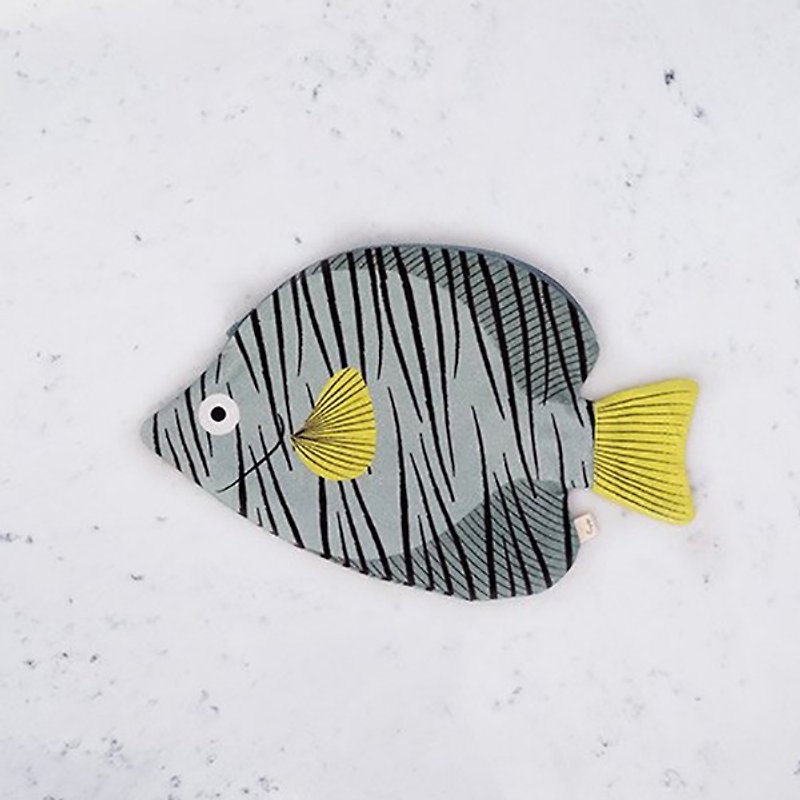 Australian Butterfly Fish Storage Bag | Don Fisher - กระเป๋าคลัทช์ - ผ้าฝ้าย/ผ้าลินิน สีเขียว