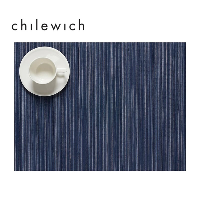 羅紋系列Rib Weave 餐墊-36X48CM(靛青/Weave) - 桌布/桌巾/餐墊 - 矽膠 藍色