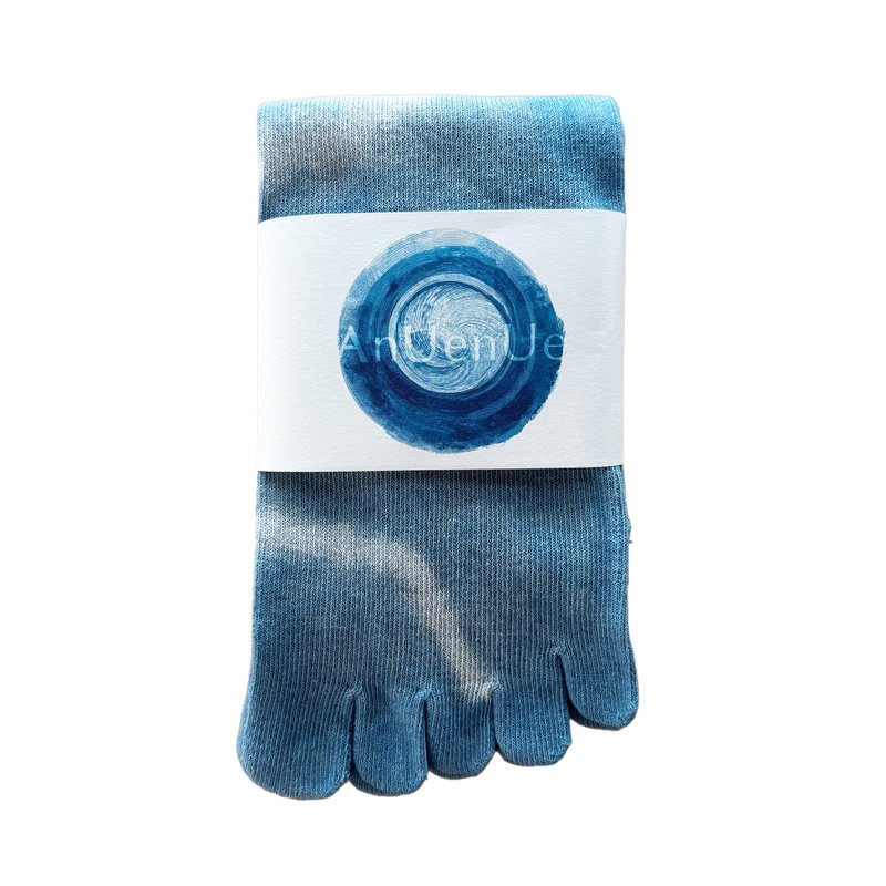 日本製造 靛藍染色 JAPANBLUE INDIGO DYED SOCKS 5趾 #3 - 襪子 - 棉．麻 