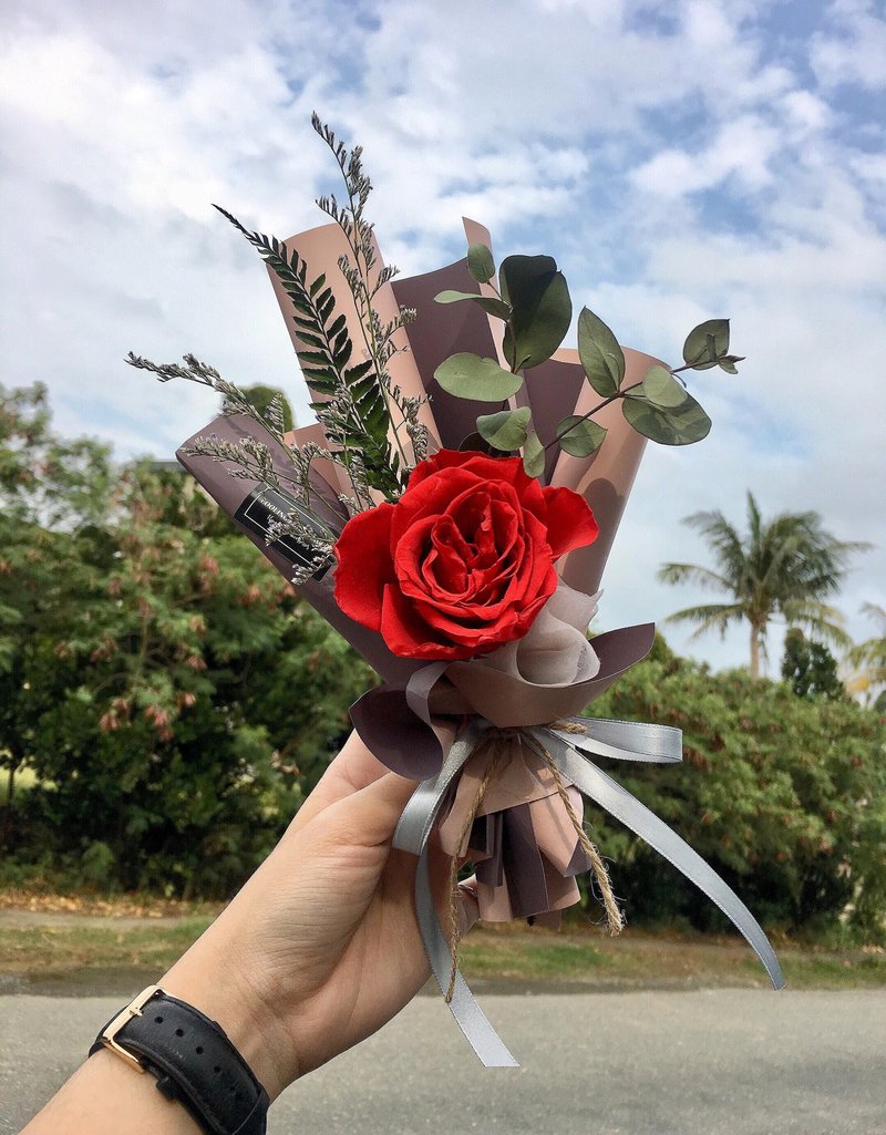 永生玫瑰【致最愛的你】情人節花束 母親節花束 乾燥花束 禮物 - 乾燥花/永生花 - 植物．花 