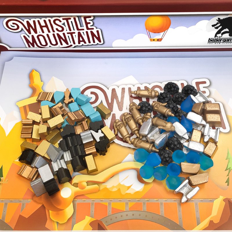 與 Whistle Mountain 棋盤遊戲兼容的豪華資源代幣 - 桌遊/卡牌 - 其他材質 
