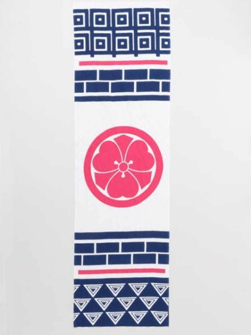 Long TENUGUI Towel HIKESHI Fireman Crest - 毛巾/浴巾 - 其他材質 