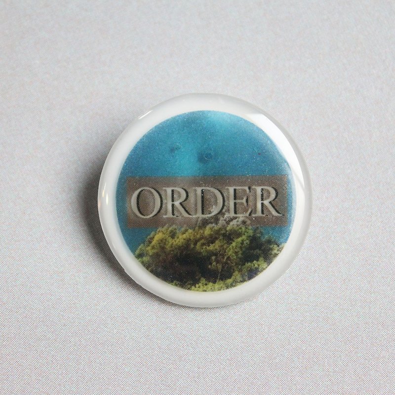 Resin Pin / objects / ORDER - Brooches - Plastic Green