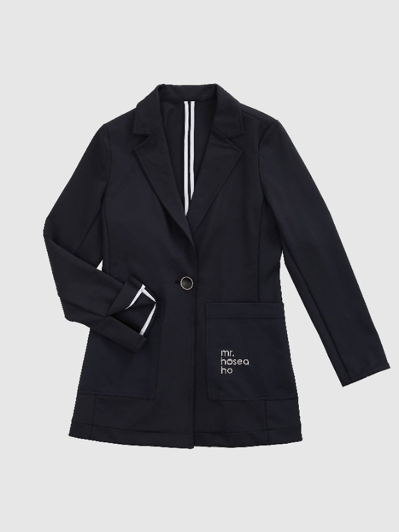 Suit Styling Jacket - Black - เสื้อสูท/เสื้อคลุมยาว - เส้นใยสังเคราะห์ สีดำ