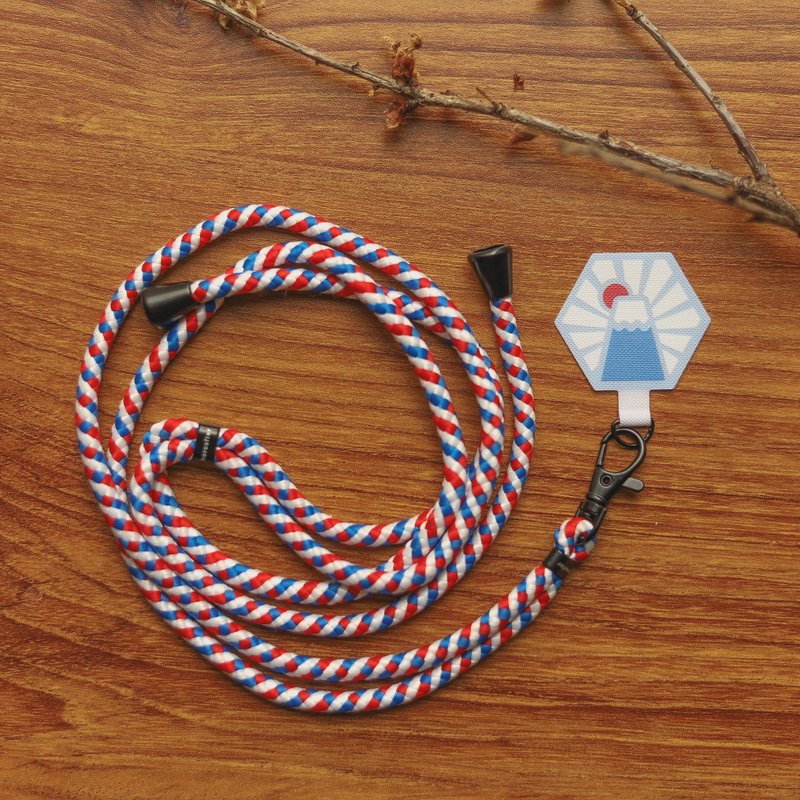 【手機掛繩】富士山 / 六角磁磚系列 / 紅 - 手機配件 - 其他材質 藍色