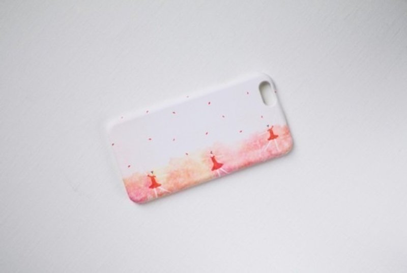 [受注制作] iPhone/Galaxy/Xperia Case「踊る、赤い、女の子」 - 手機殼/手機套 - 塑膠 紅色