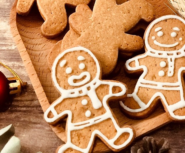 クリスマスギフトの第一候補】ジンジャーブレッドマン 手作りクッキー 