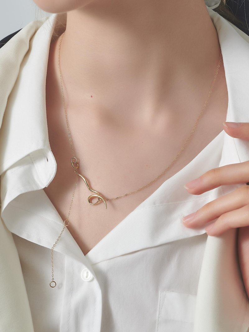 LESIS | Flying Necklace - 項鍊 - 貴金屬 金色