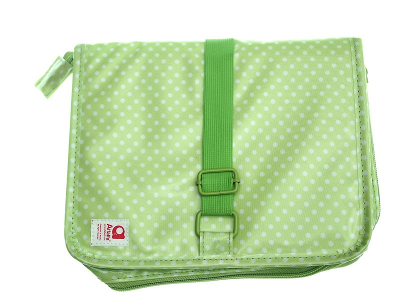 波點收納袋(綠色) - 化妝袋/收納袋 - 塑膠 