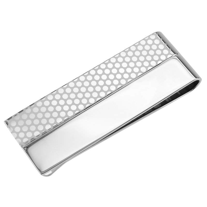 Polished and Dotted Money Clips - Other - Other Metals Silver