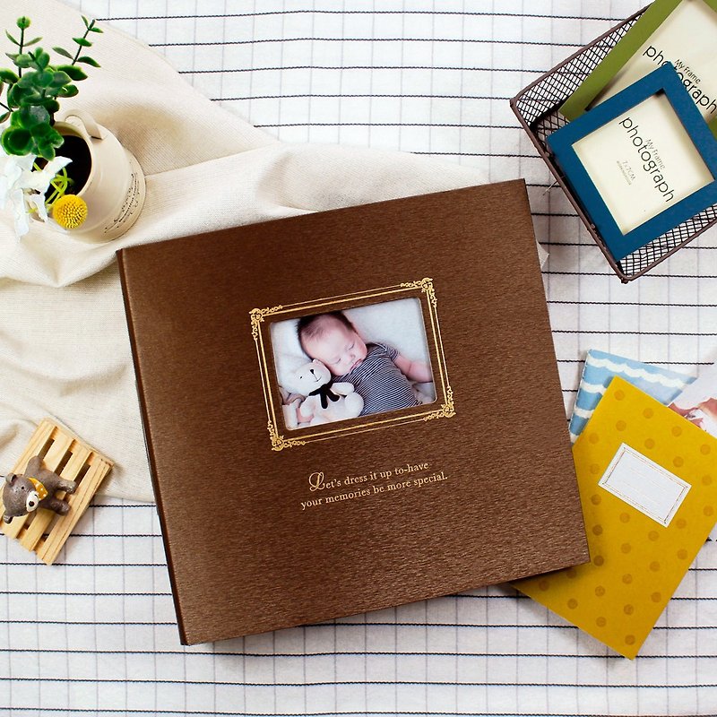 Baby Record Growth Photobook - Photo Albums & Books - Paper Brown