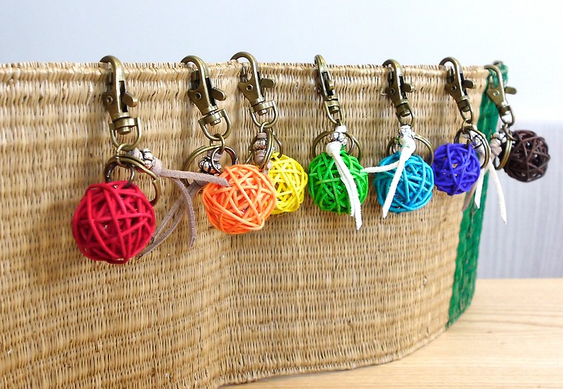 Bravery gives courage. Small lucky ball key ring - Keychains - Plants & Flowers Multicolor