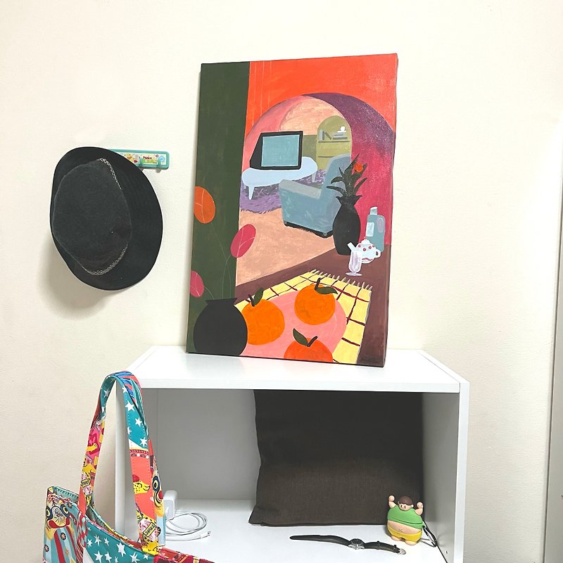Acrylic painting - The room - ตกแต่งผนัง - วัสดุอื่นๆ 