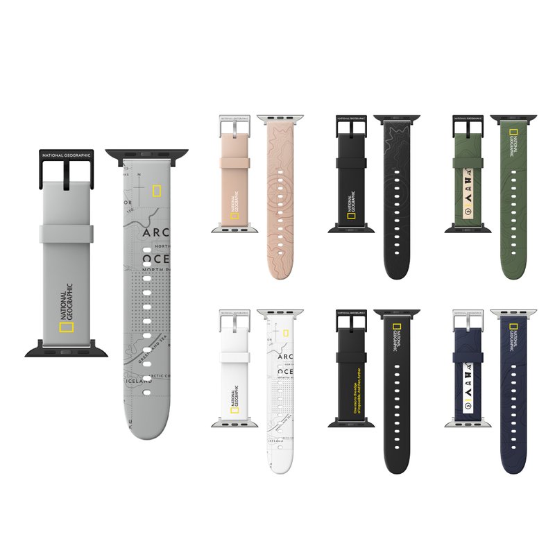 Nat Geo Smart Watch Strap (Apple Watch) - Gadgets - Silicone Silver