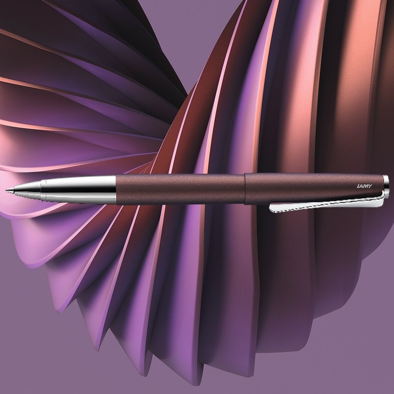 【雷雕免費刻字】LAMY 鋼珠筆 / studio 系列  - 紫褐色 - 鋼珠筆 - 鋁合金 紫色