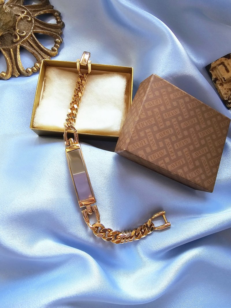 AVON一覑銀金絞鍊個性手鍊/復古首飾/vintage美國西洋古董飾品 - 手鍊/手環 - 其他金屬 