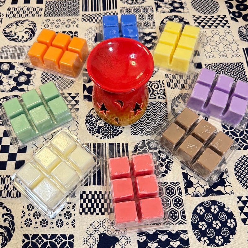 陶瓷香薰爐蠟塊禮盒 - 香氛蠟燭/燭台 - 蠟 