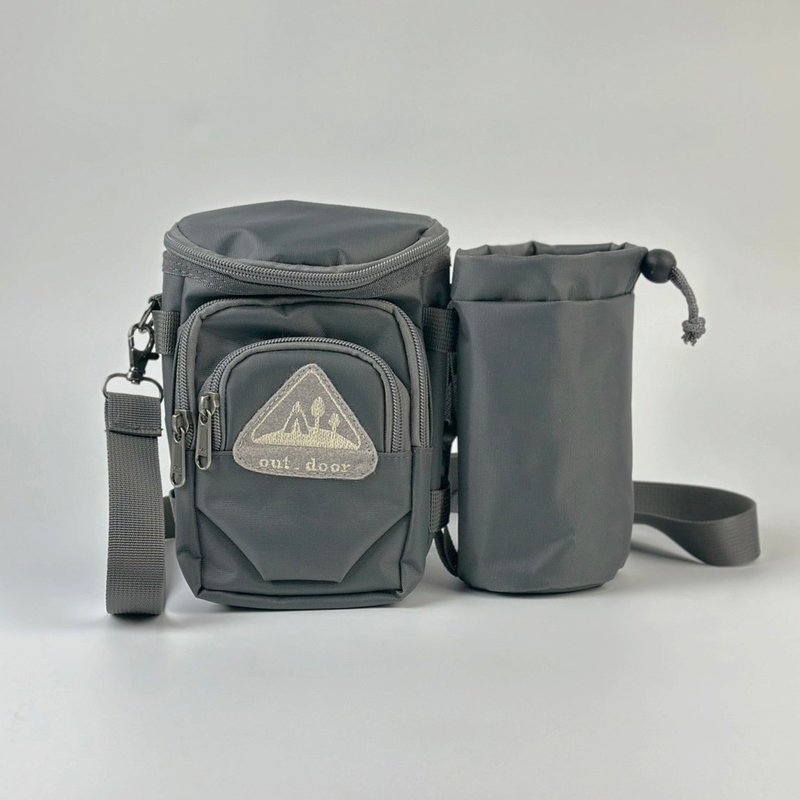 VA.outdoor/waterproof functional bag/water bottle bag/-grey - อื่นๆ - วัสดุกันนำ้ สีเทา