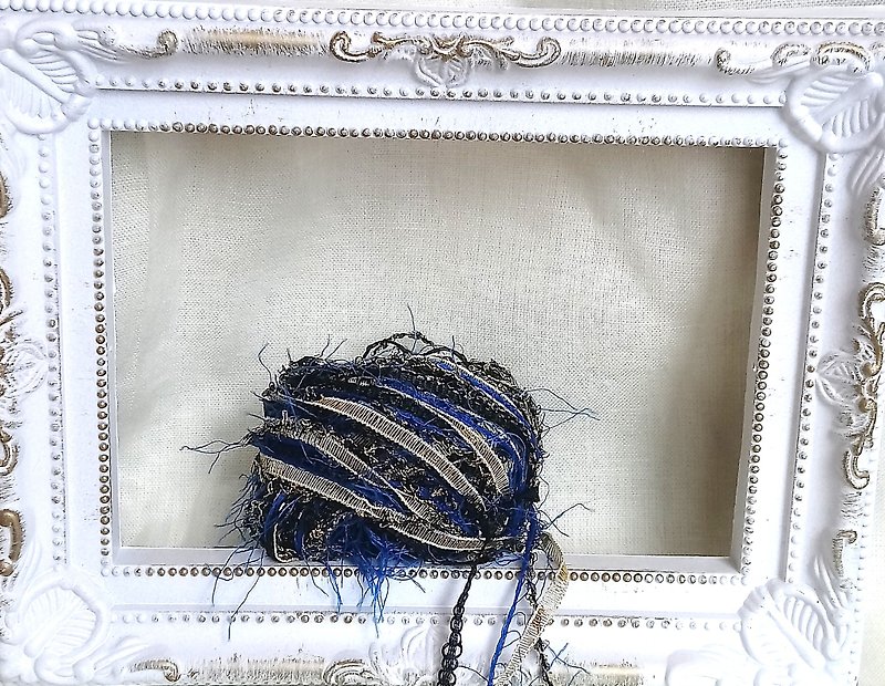 引き揃え糸  2m - 編み物/刺繍/羊毛フェルト/裁縫 - ポリエステル ブルー