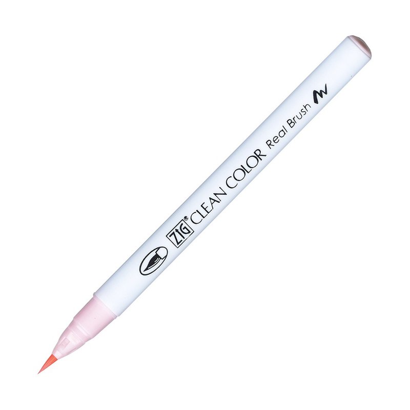 [Kuretake Japan Kuretake] ZIG Painted Brush Right Pink - Other Writing Utensils - Plastic Pink