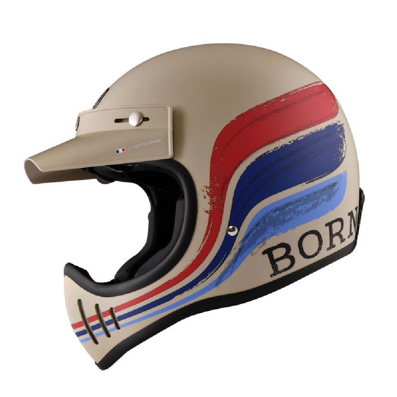 Super Retro / AF11 / vintage helmet / cross helmet / enduro helmet - หมวกกันน็อก - เรซิน หลากหลายสี