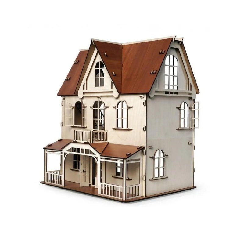 1:12 Venice Dollhouse | One inch Scale | Wooden Dollhouse miniature - ของเล่นเด็ก - ไม้ 