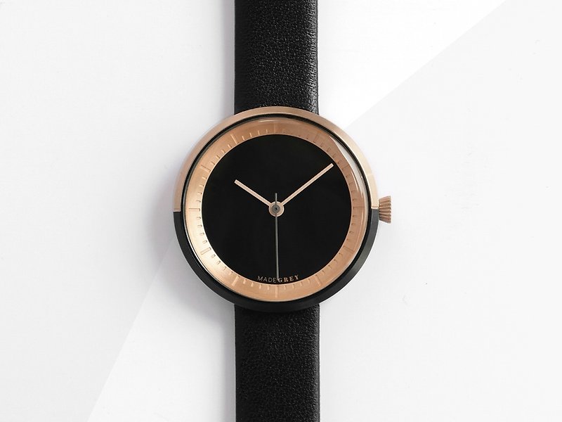 TWO-TONE BLACK MG003 MINI | LEATHER BAND - Women's Watches - Stainless Steel Black