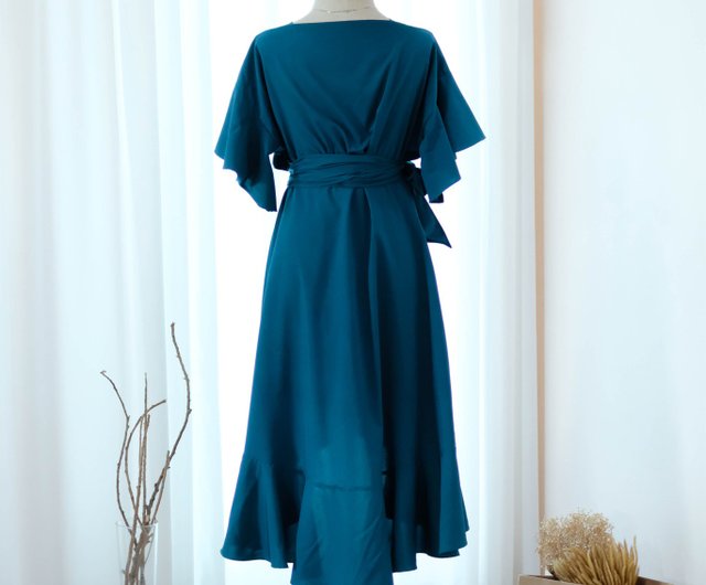 Midnight blue dress for wedding Clearance