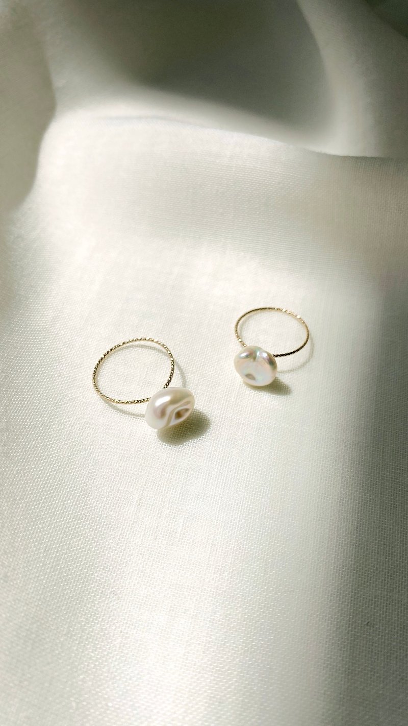 14KGF Baroque Pearl Ring - General Rings - Pearl 