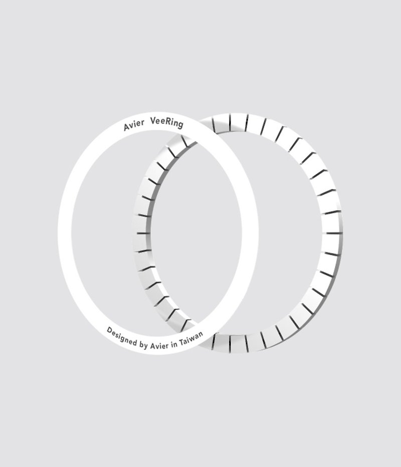 【Avier】VeeRing SMD Magnetic Ring - ที่ชาร์จไร้สาย - วัสดุอื่นๆ ขาว