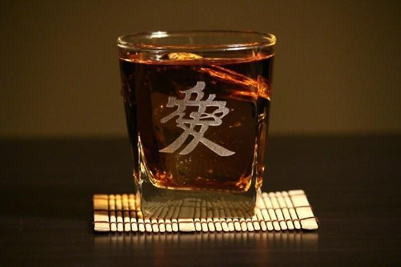 Kanetsugu Naoe [Love] Rock glass - Cups - Glass 