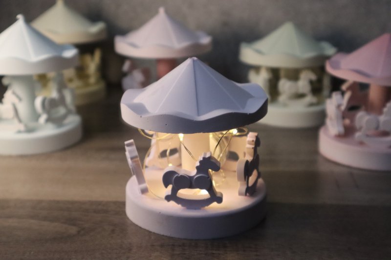 Merry-Go-Round Horse Stone Diffuser Night Light Made in Hong Kong Home Diffuser Hong Kong Memories - Fragrances - Other Materials 