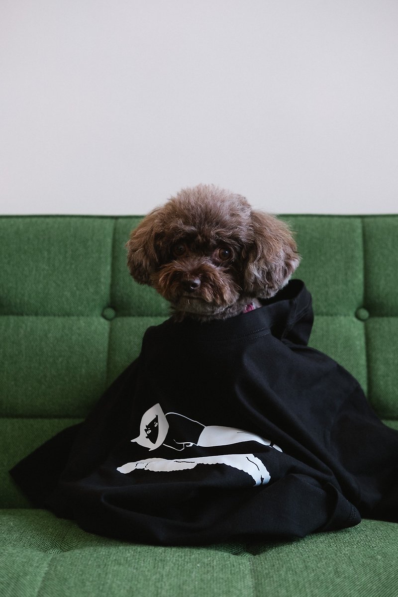 Day Off with My Dog / Playing Tee with Puppy - Unisex Hoodies & T-Shirts - Cotton & Hemp Black