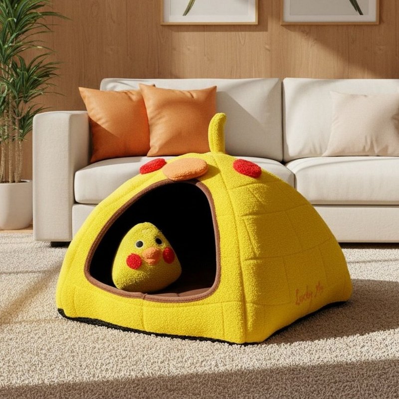 動物冰屋玩具組-  太陽玄鳳 9種 貓窩 寵物床 - 寵物床 - 其他人造纖維 藍色