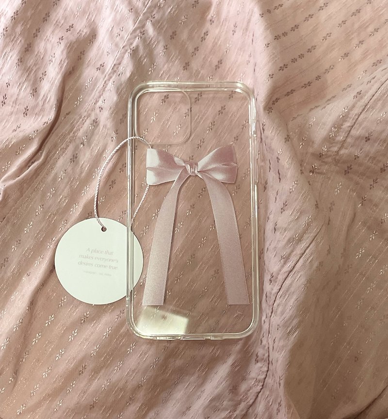 ribbon jelly hard case ver2 - Phone Cases - Other Materials Pink