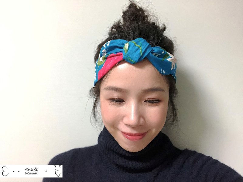 綁帶式髮帶 | 大人髮帶 | 母女髮帶 | 土耳其藍美系 - 髮箍/髮帶 - 棉．麻 多色