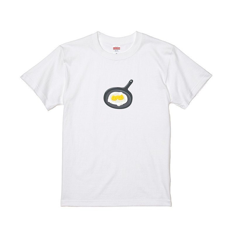 Meow Kitten Yolk T- Shirt_ Double sunny-side-up eggs - Other - Cotton & Hemp Multicolor