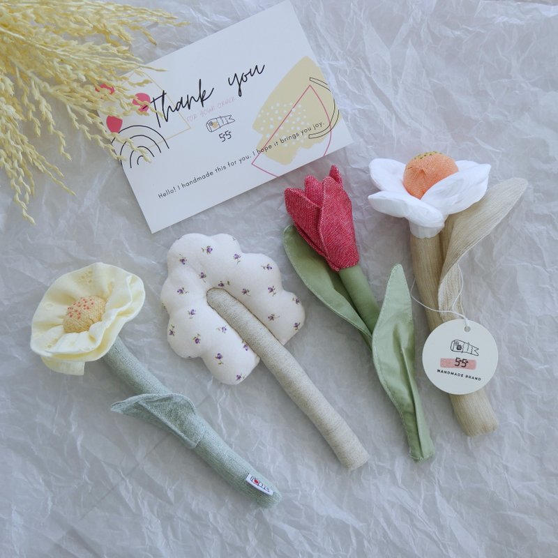 【出産祝いギフト】ベビー玩具ラトル　4点セット - 嬰兒手鍊/飾品 - 棉．麻 多色