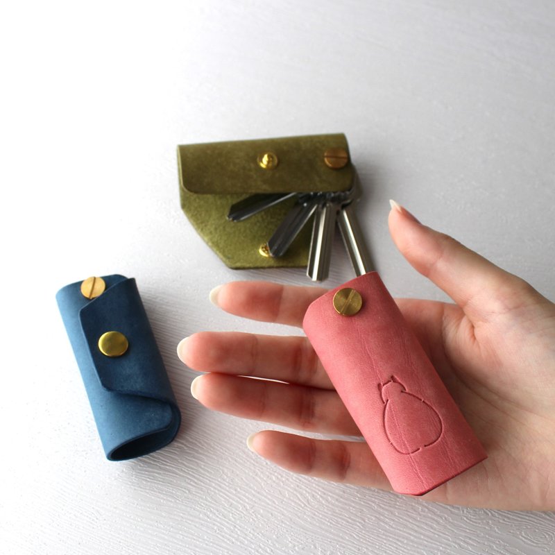 Capybara Slim Key Case - Keychains - Genuine Leather Multicolor