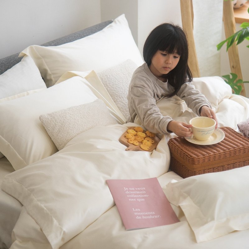 DR6000香草奶酪 100支頂級長絨棉 床包枕套/床包被套組 台灣製 - 寢具/床包 - 棉．麻 