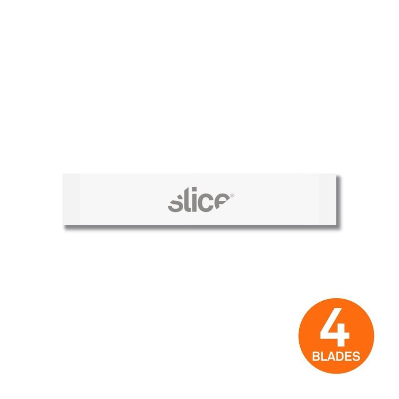 【Slice】陶瓷筆刀替刃 -平鑿刀型 -4入組 - 剪刀/拆信刀 - 瓷 白色